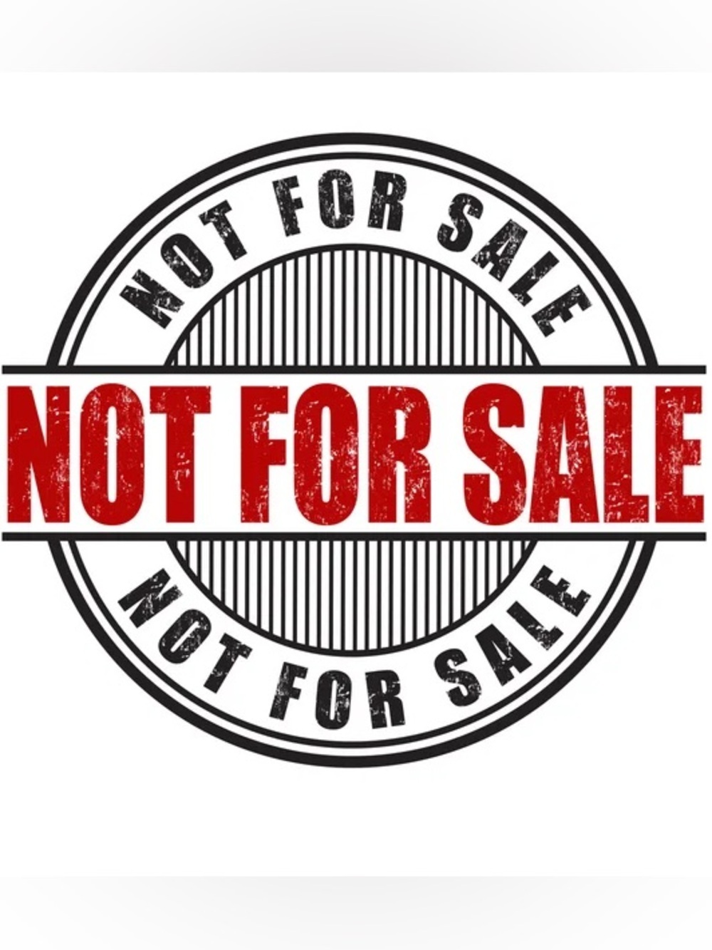 NOT FOR SALE